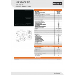 PIANO COTTURA INDUZIONE HOTPOINT ARISTON HB 3160C NE