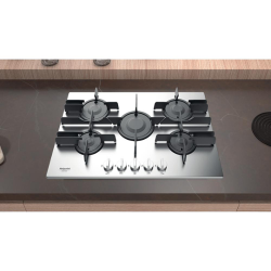 Cucina a gas Hotpoint Ariston a 5 fuochi - Acciaio inossidabile