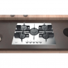 Cucina a gas Hotpoint Ariston a 5 fuochi - Acciaio inossidabile